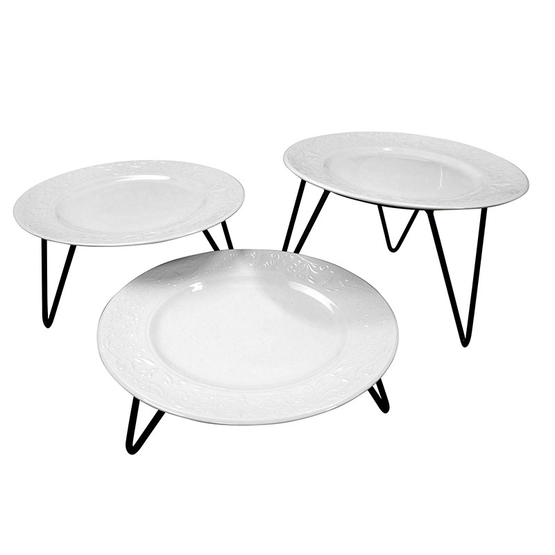 ชั้นวางจาน 3 ขา ทรงสามเหลี่ยม S (เฉพาะขาตั้ง) 1619-ST13S