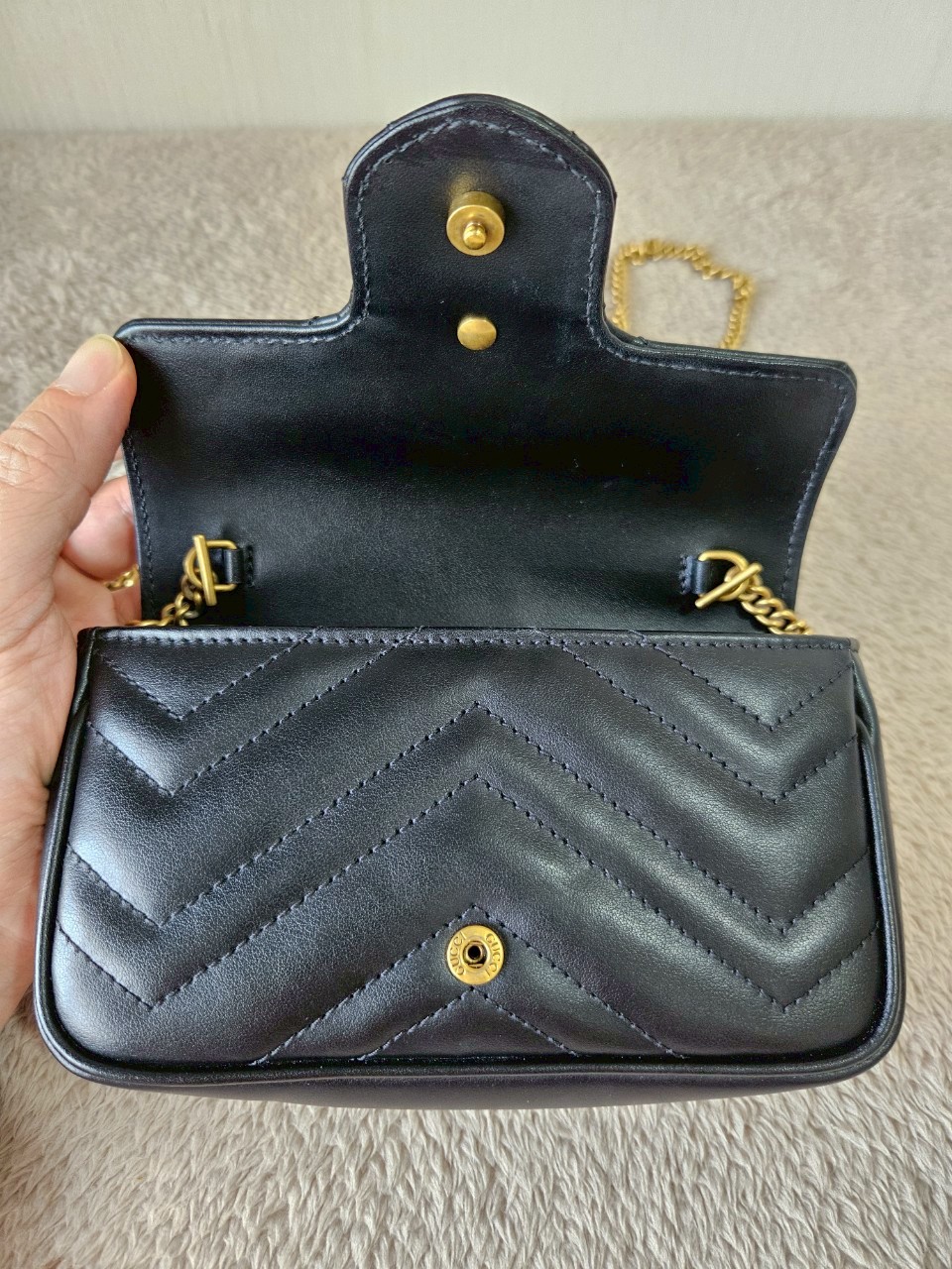 Gucci Marmont Super Mini สีดำ