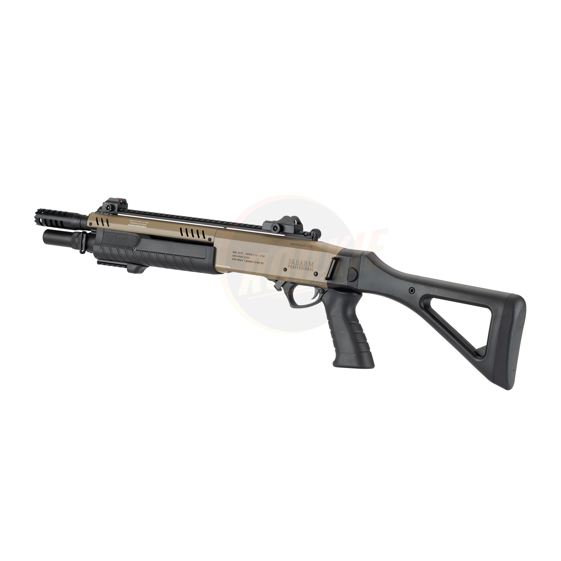 BO FABARM STF/12 Compact 11" Gas Pump Action Shotgun (FDE)