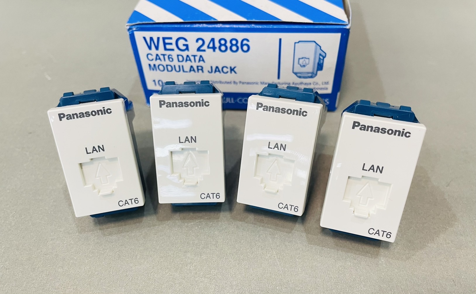 ปลั๊กแลน CAT6 Panasonic รุ่นใหม่