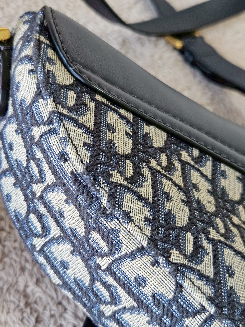 Dior Mini Soft Saddle Bag with Strap