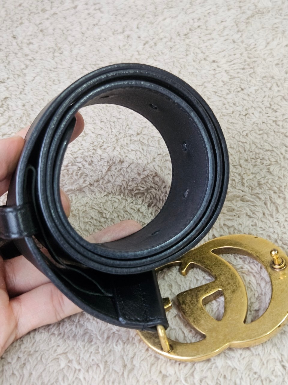 Gucci 400593 GG Marmonot Wide Belt