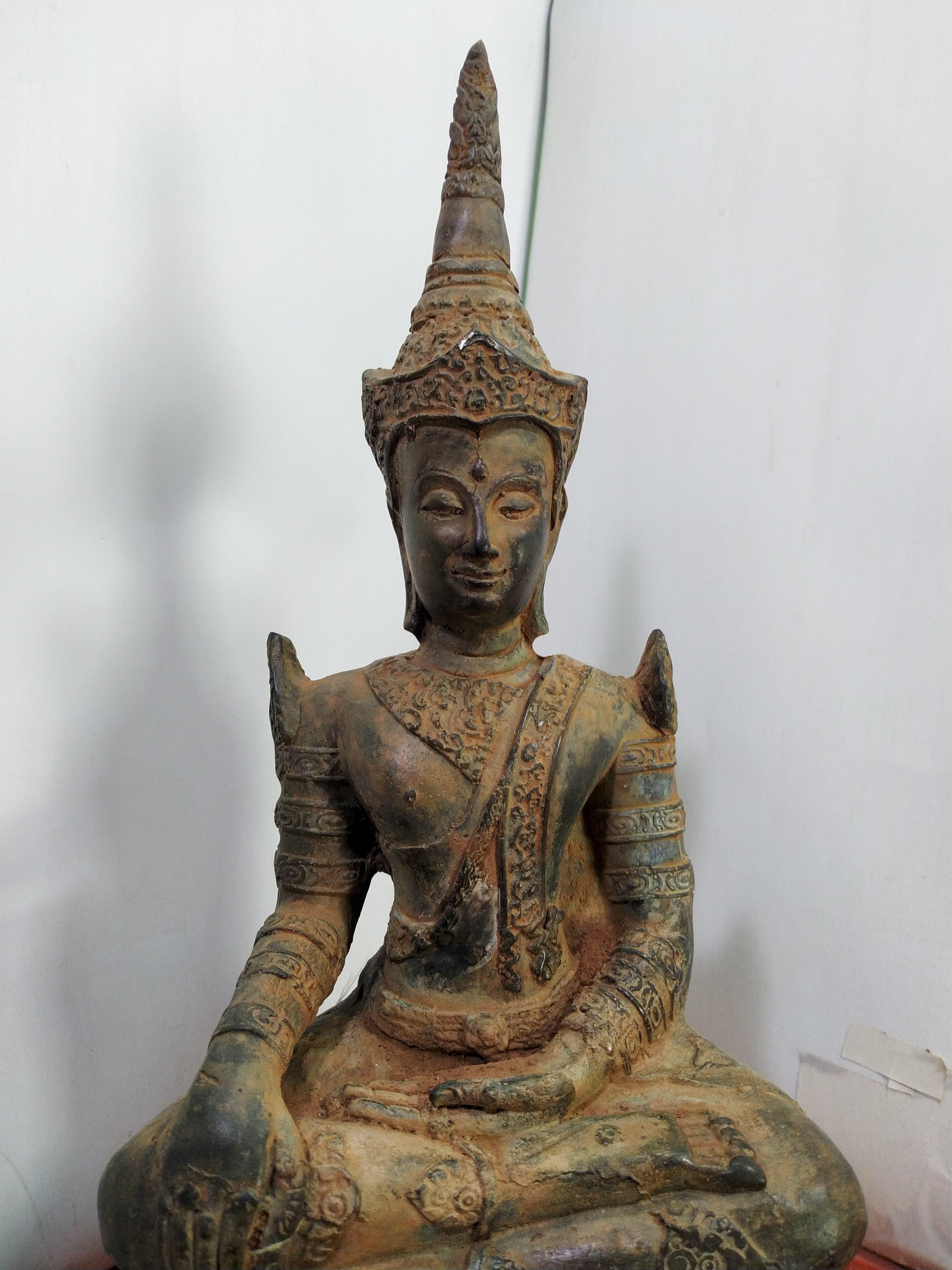 พระอยุธยา ทรงเครื่อง หน้าตัก5นิ้ว สภาพเก่า