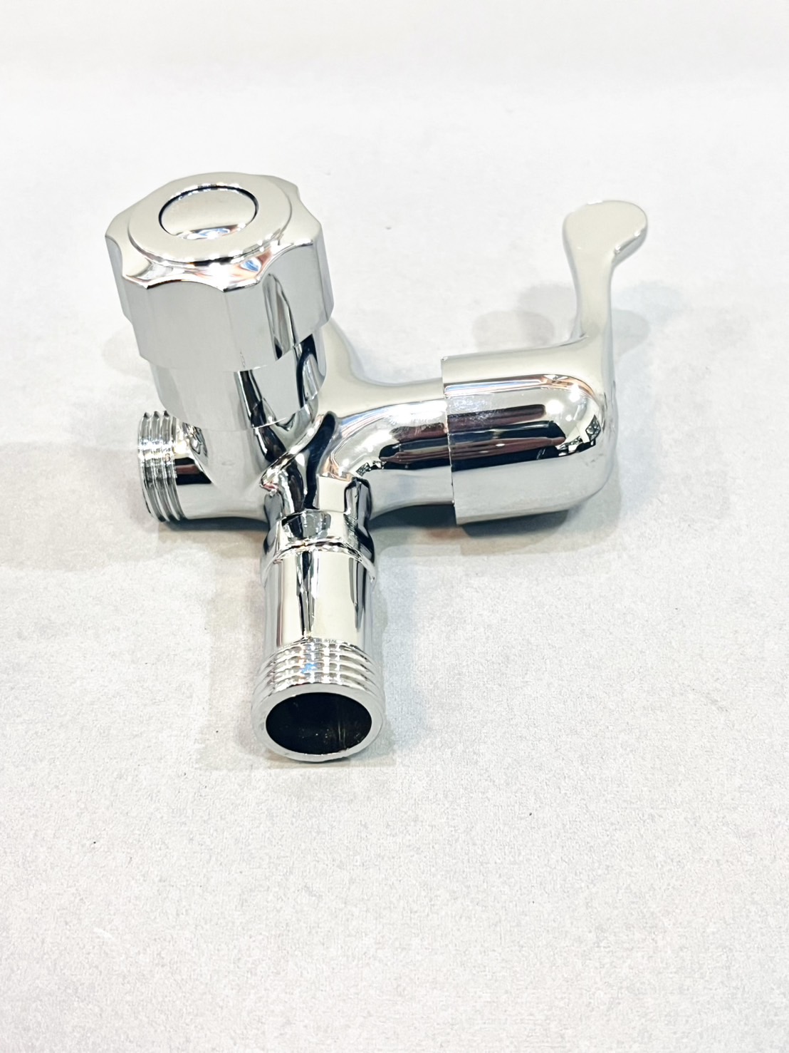 ก๊อก 2หัว คอสั้น หางปลา รุ่นถุง