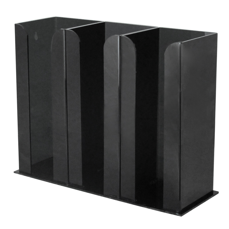 กล่องอะคริลิคใส่แก้วกาแฟเครืองดื่มพลาสติก มี 3 ช่อง 1610-149