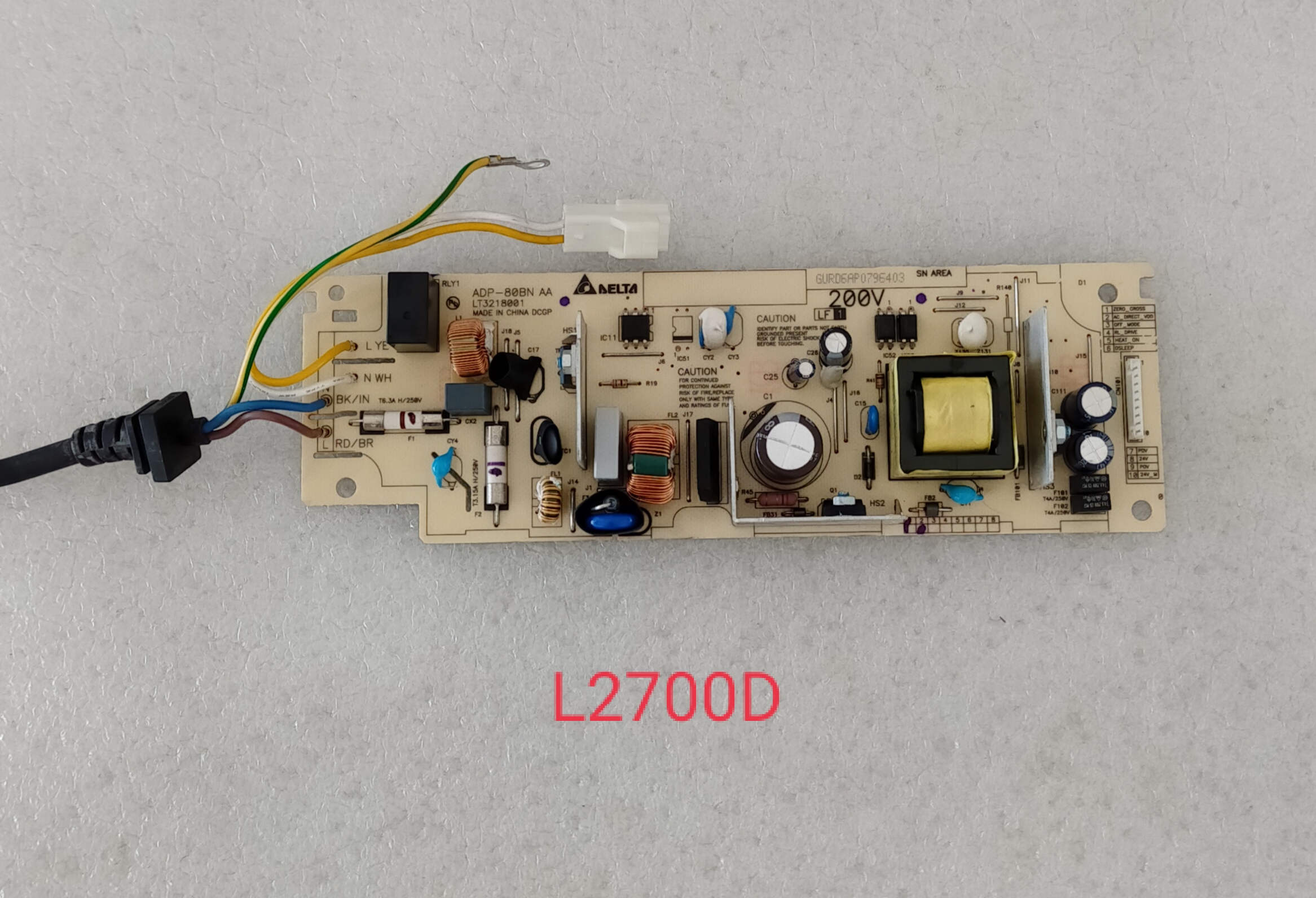 Power supply Brother MFC-L2700D L2700DW มือสองสภาพดี