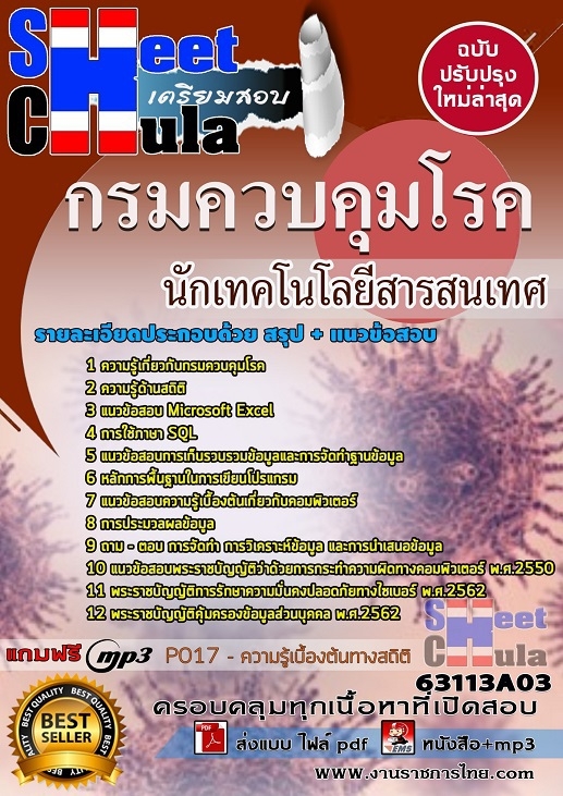 แนวข้อสอบนักเทคโนโลยีสารสนเทศ กรมควบคุมโรค