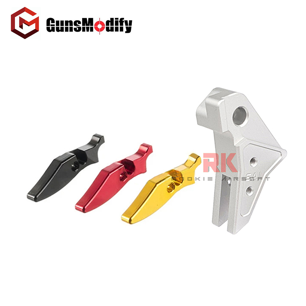 GunsModify SAI Flat Aluminum Adjustable Trigger Marui / WE G-Series (Silver)