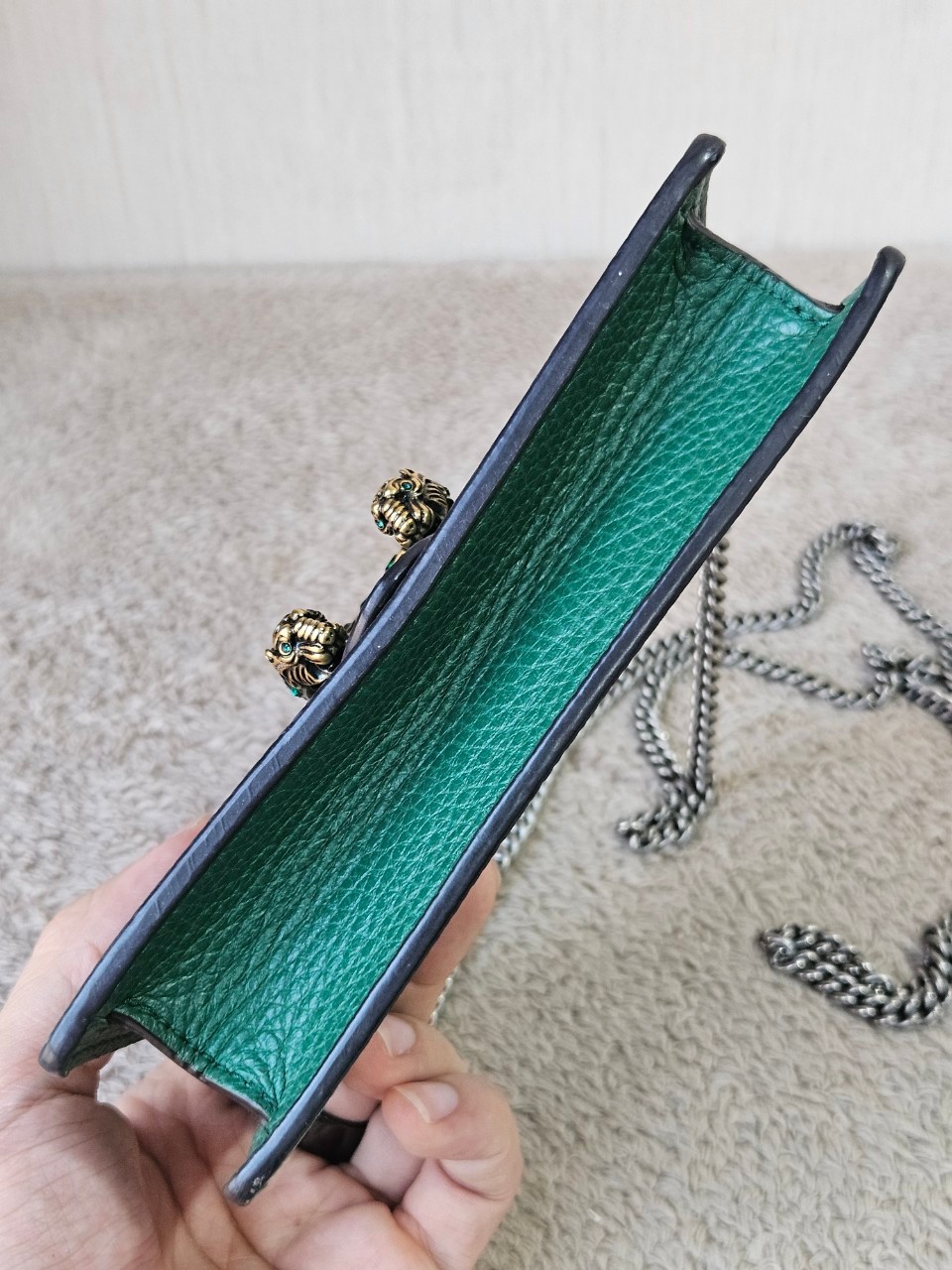 Gucci Dionysus Super Mini Crystal Leather