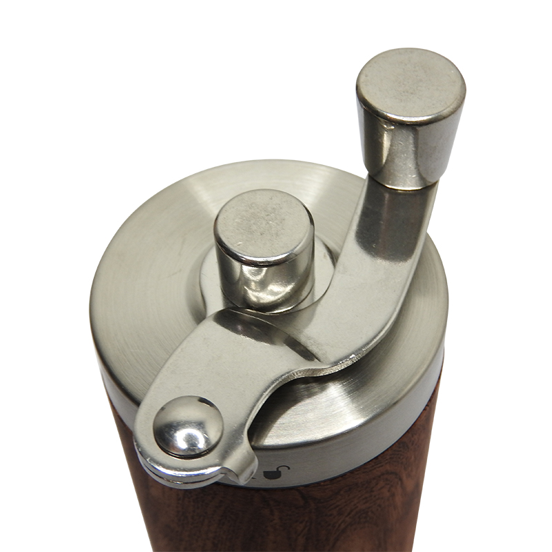 บดกาแฟมือหมุน กระบอกไม้