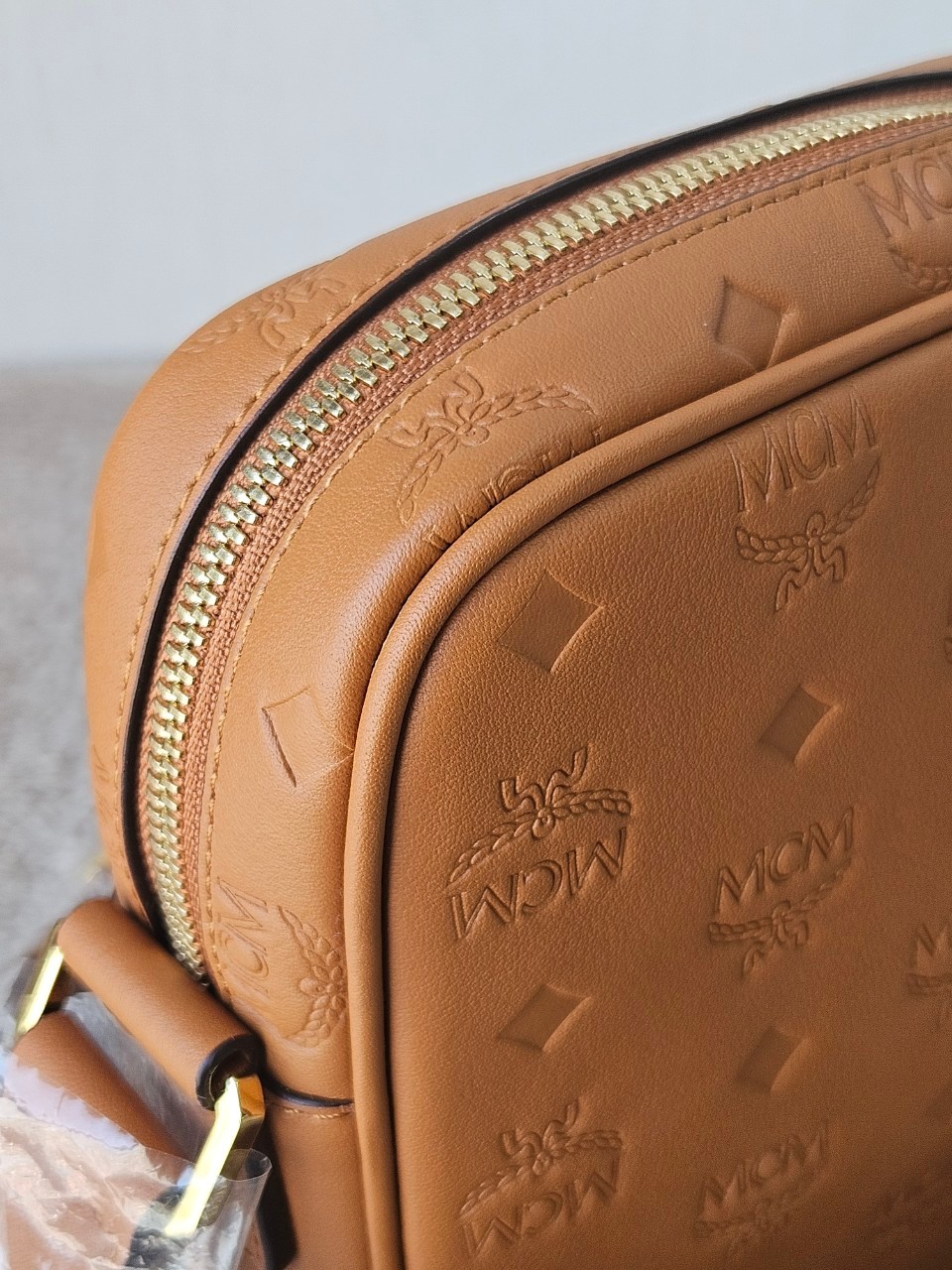 MCM Klassik Leather Crossbody Mini Bag