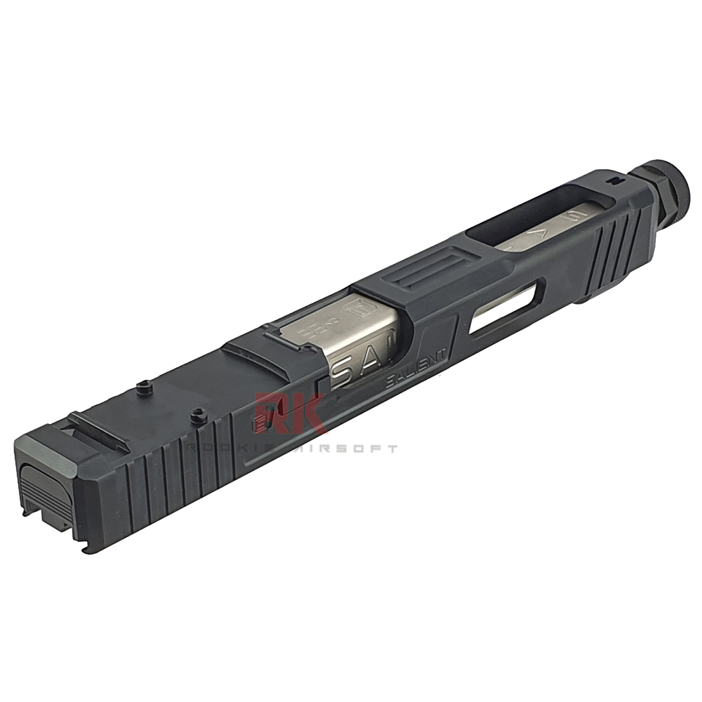 GunsModify SAI G34 RMR Slide Full Set for Marui G17 / G34 (Silver)