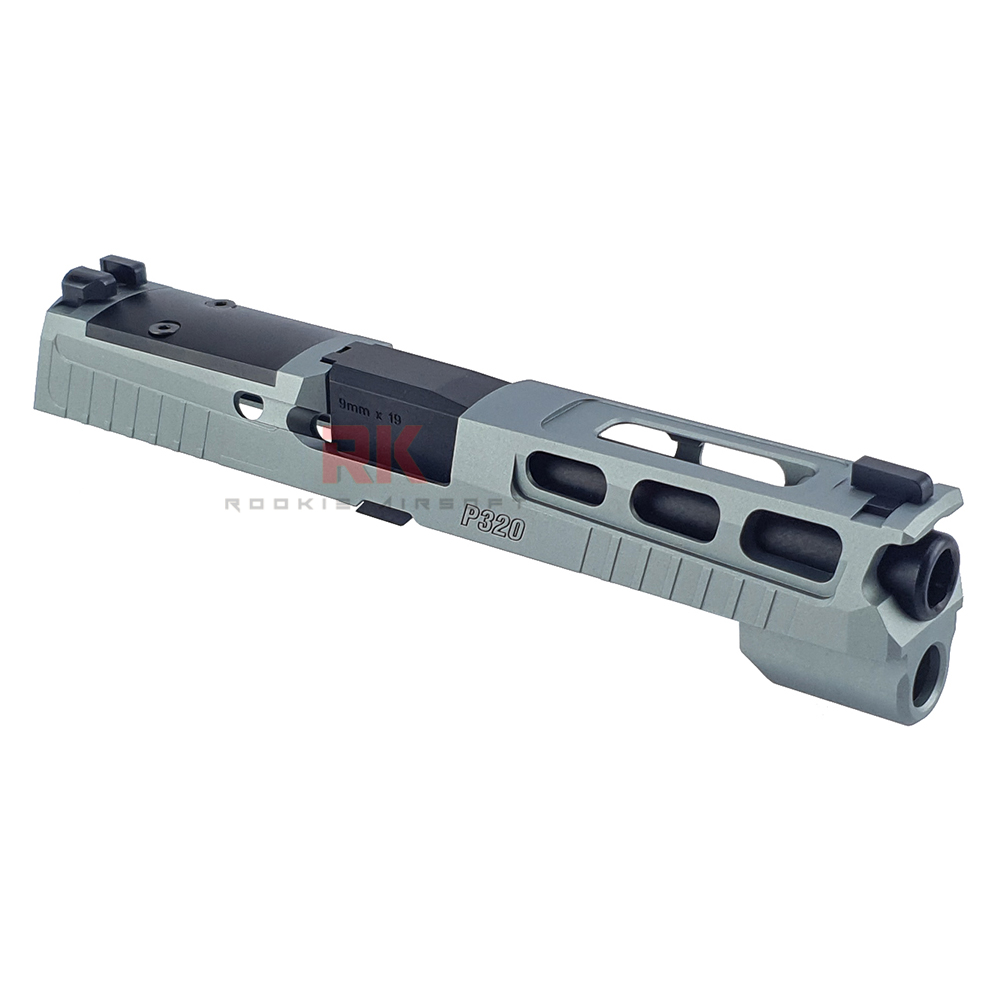 Bomber CNC Aluminum PRO-CUT (4.7 inch) Slide Kit for SIG / VFC M17 (Titanium Grey)