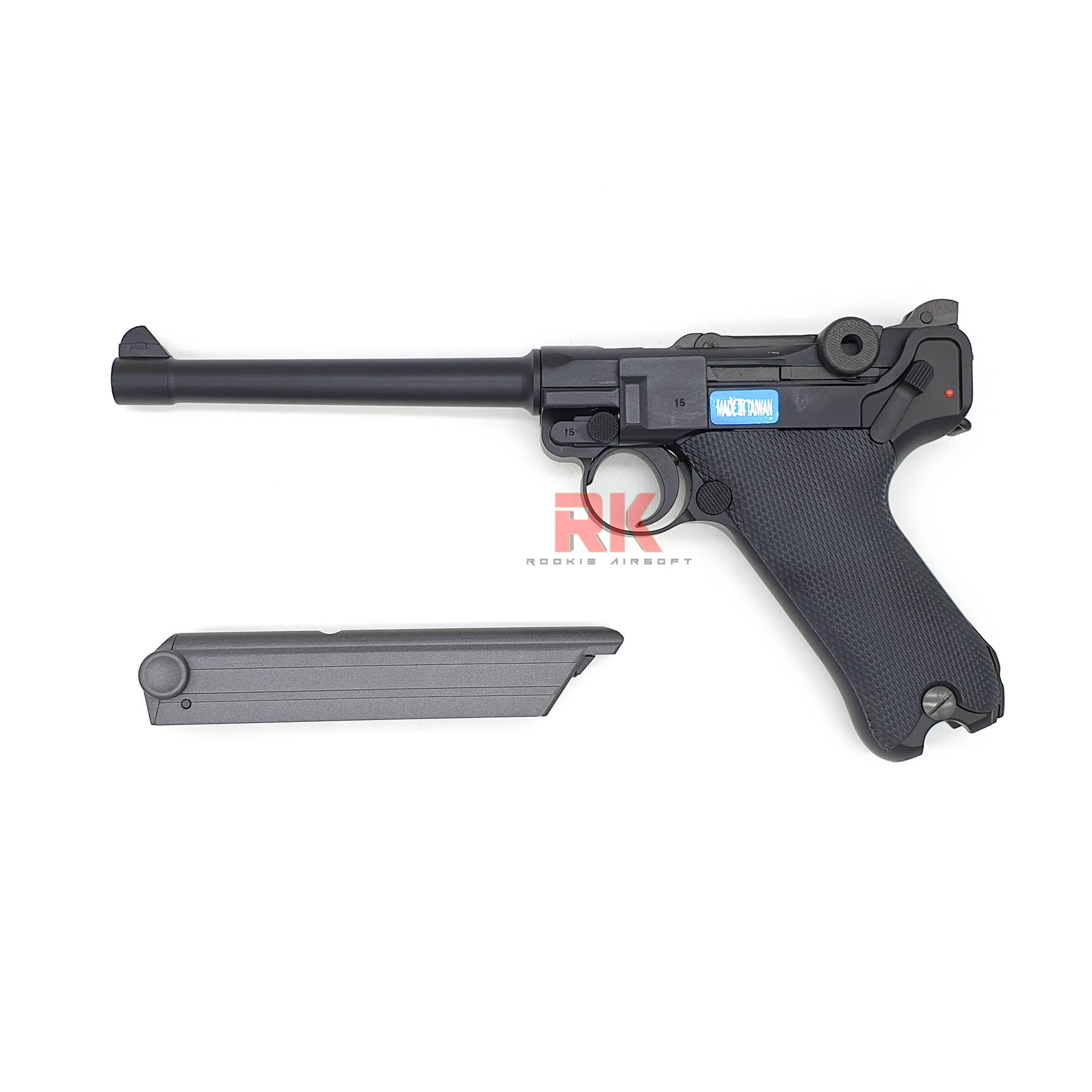 WE Luger P08 6 นิ้ว GBB - Black
