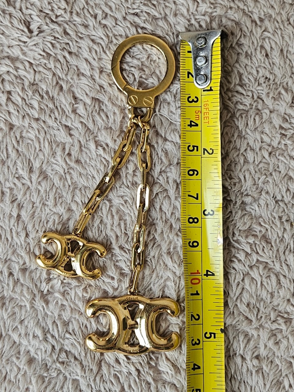 Celine Helim Triomphe Charm in Brass Gold