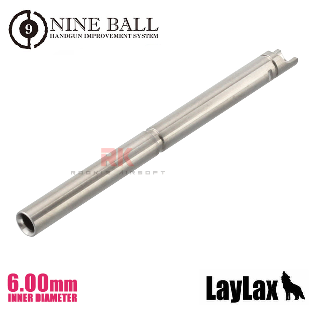 LAYLAX Nine Ball 6.00mm Power Barrel for Hi-CAPA 5.1 / Gold Match (112.5mm)