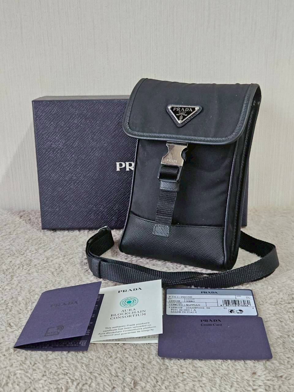 Prada Nylon Smartphone Case Bag 2ZH1091
