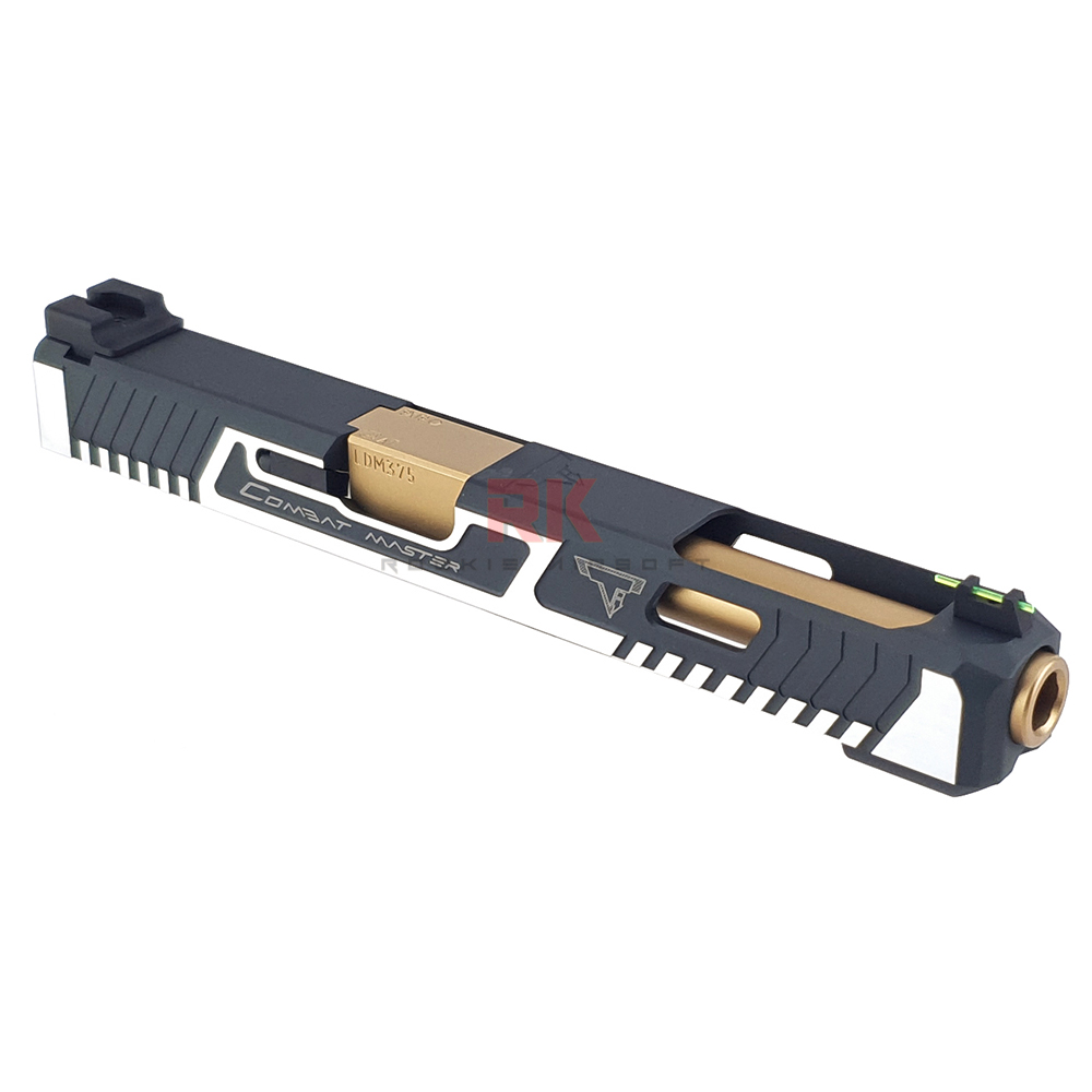 NOVA CNC Aluminum TTI Style G34 Slide Set for Marui G17 / G34 (Shiny Two Tone)