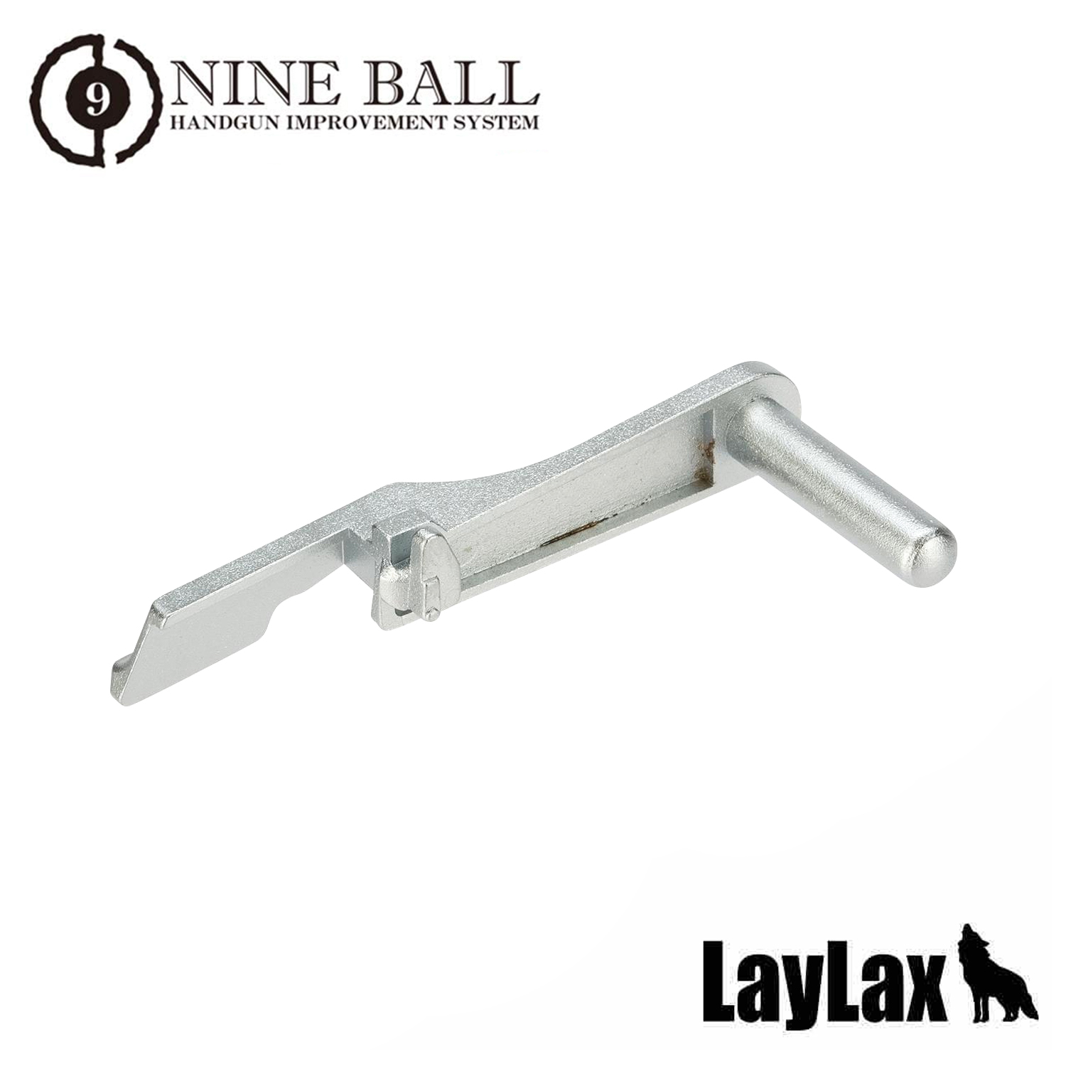 LAYLAX Nine Ball Extended Slide Stop for Tokyo Marui Hi-CAPA 5.1 / 4.3 - Silver