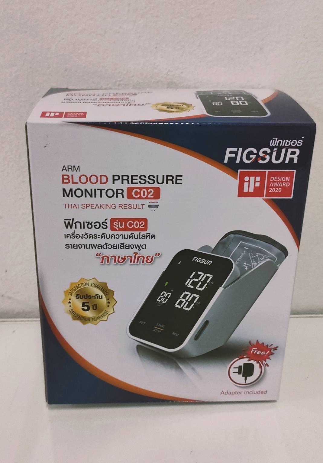 #เครื่องวัดความดัน #FIGSUR C02 จอ LED สีสวย