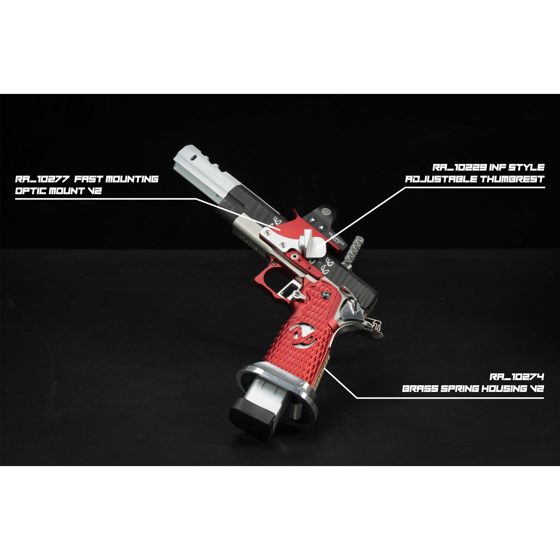 Revanchist INF Style Adjustable Thumbrest For Marui Hi-CAPA