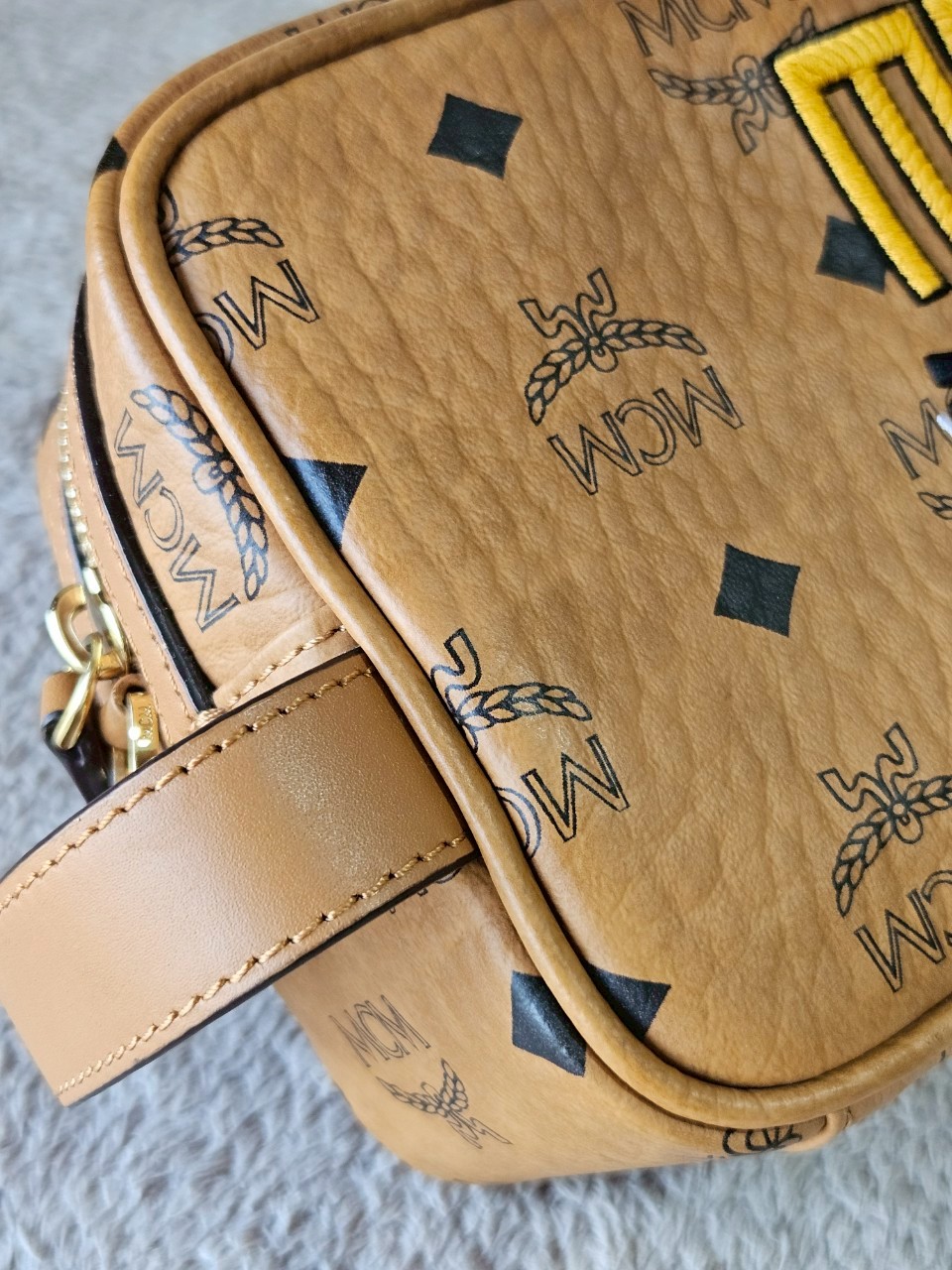 MCM Geo Laurel Wash Bag