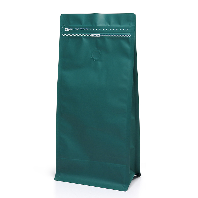 ถุงกาแฟ ถุงซิปล็อค Cube series 1000g ติดวาล์ว ขยายข้าง ตั้งได้ (50ใบต่อแพ็ค)