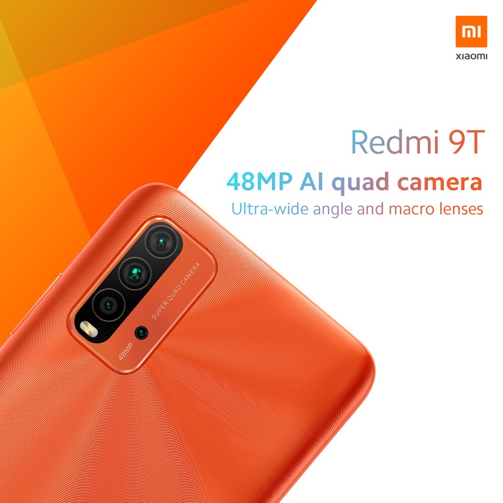 Xiaomi Redmi 9T (4+64GB) โทรศัพท์มือถือ สมาร์ทโฟน จอกว้าง6.53”FHD+ แบตใหญ่ 6000mAh Snapdragon™ 662 ประกันศูนย์