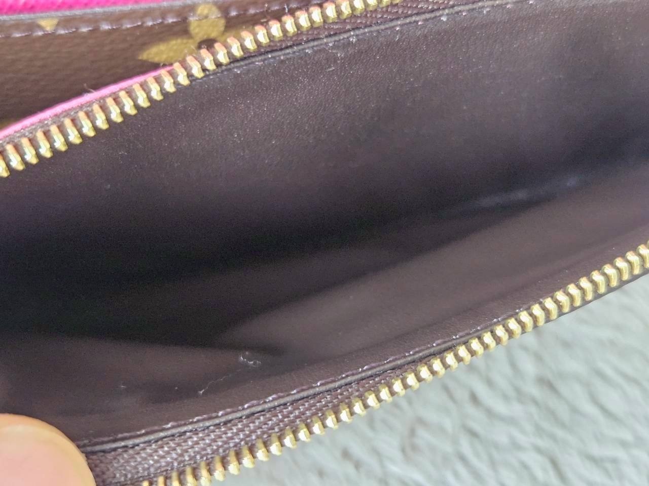 LV Emilie Mono Fuchsia Wallet
