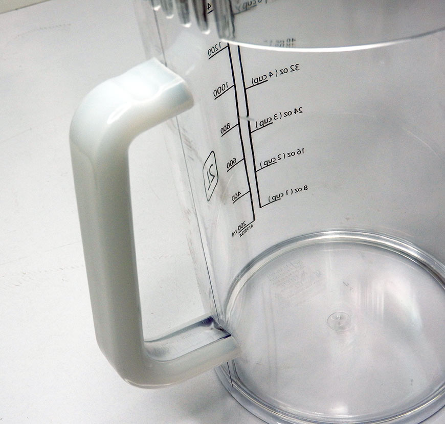 2 Litres Mesuring Ligth Jar with lid and scale 1610-539