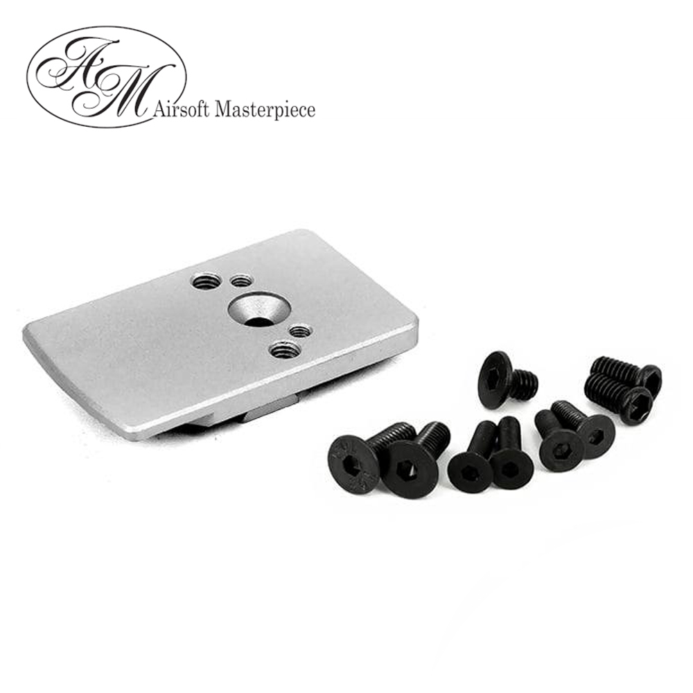 Airsoft Masterpiece Rear Sight Mount for Hi-CAPA 5.1 (Silver)