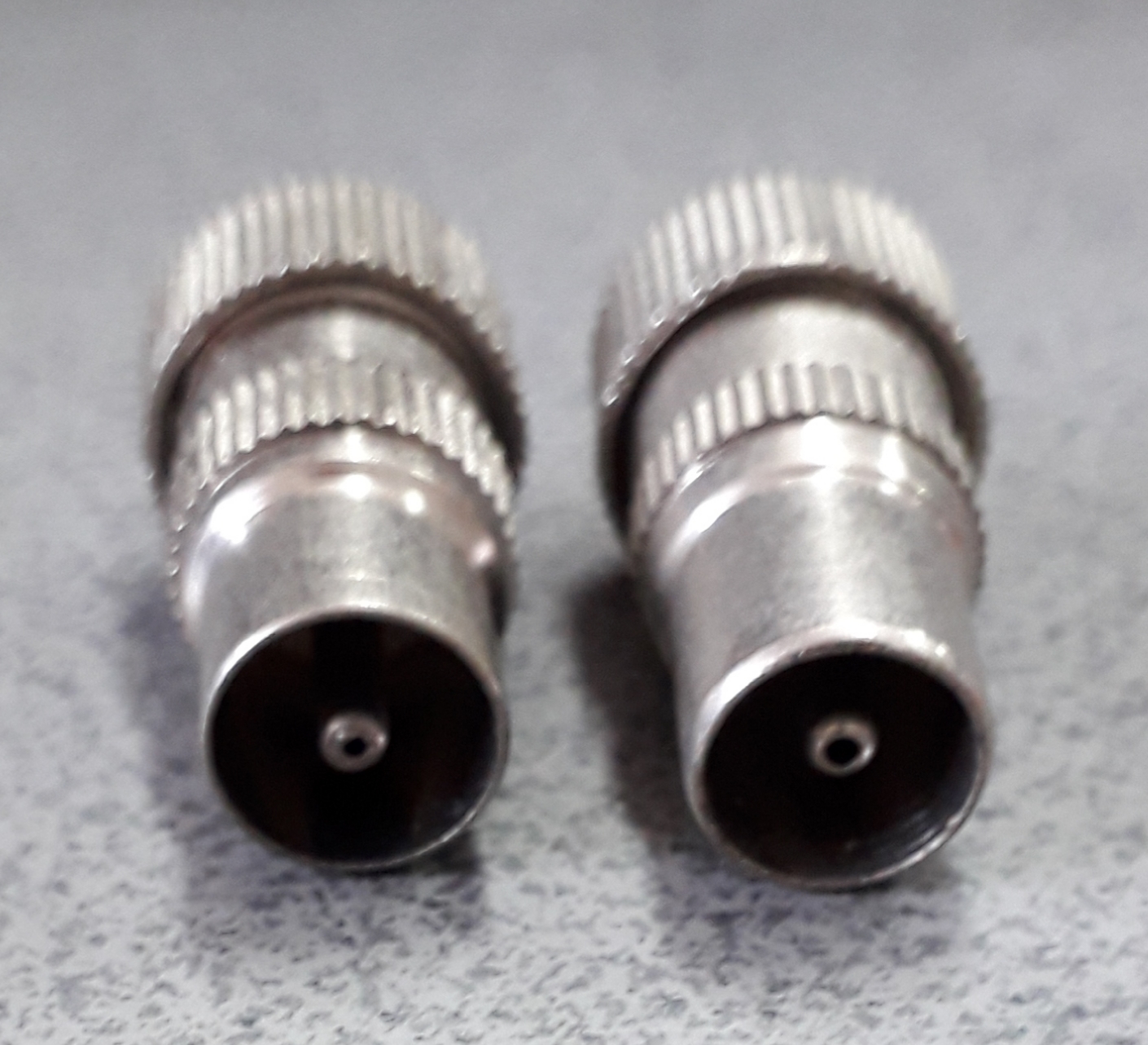 แจ็คทีวีเหล็ก ตัวผู้ แบบเสียบ