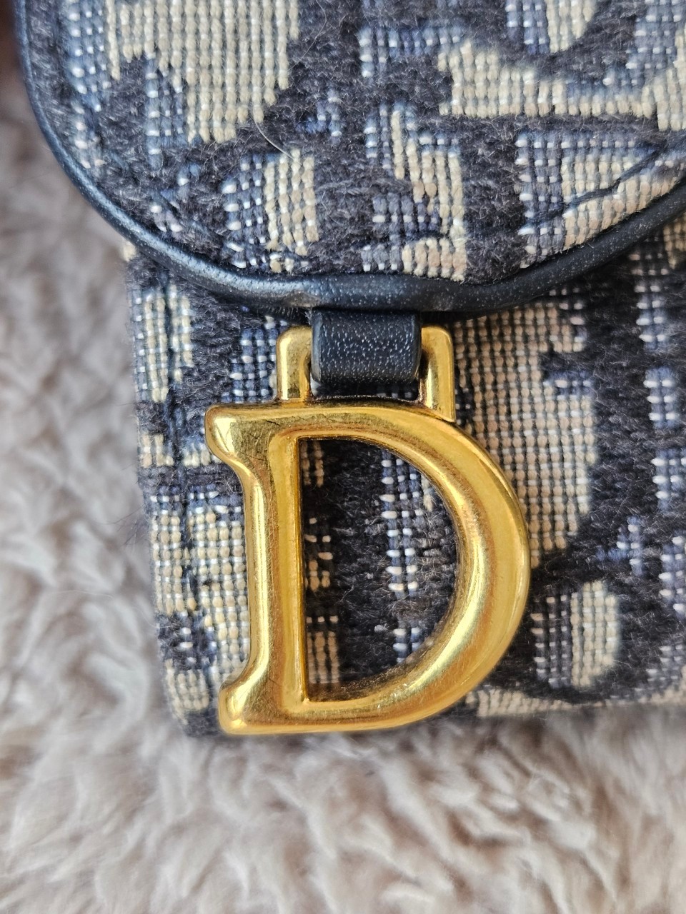 Dior Saddle Lotus Trifold Wallet