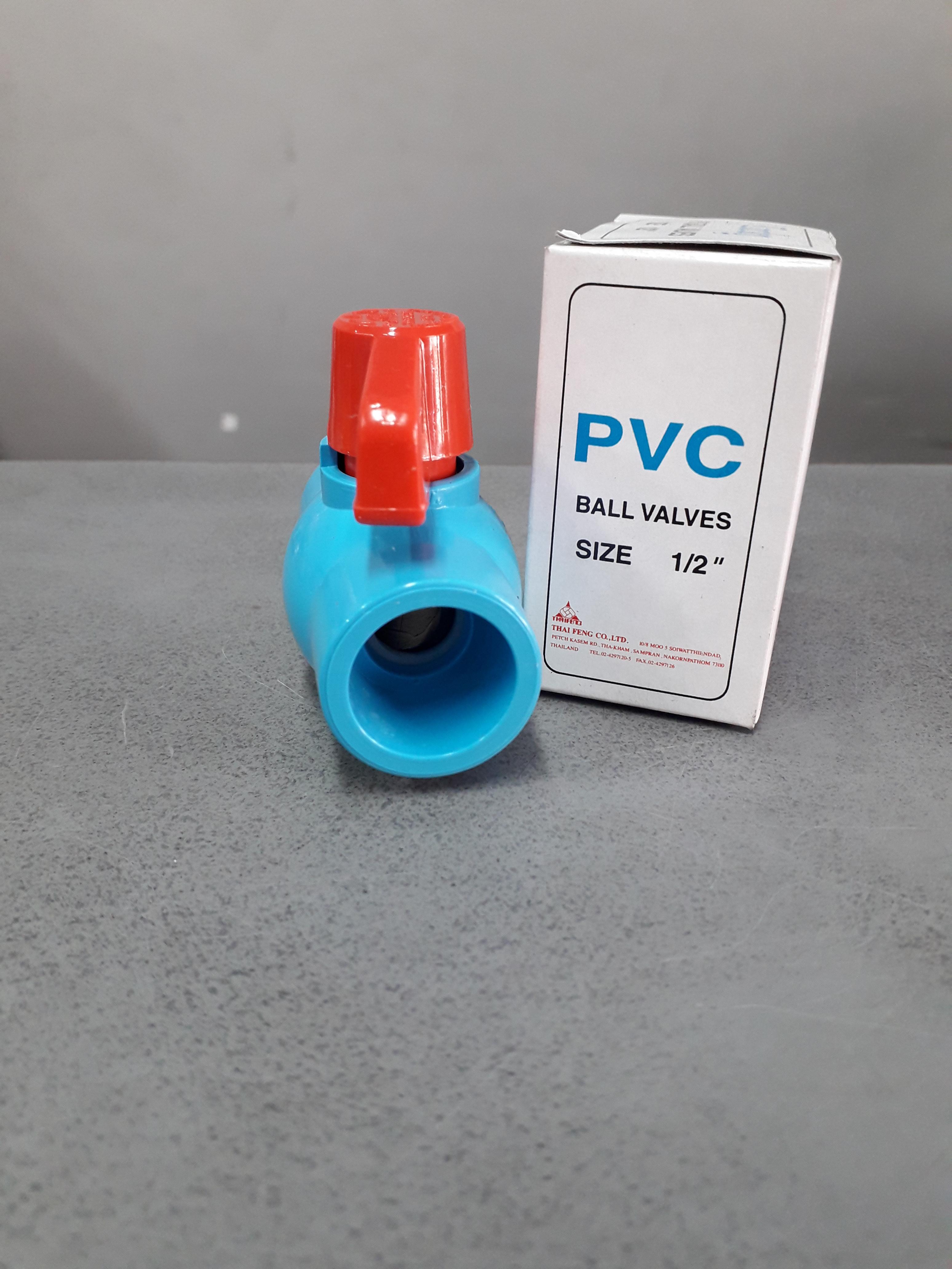 บอลวาล์ว PVC แบบสวม ตรา LUCKY