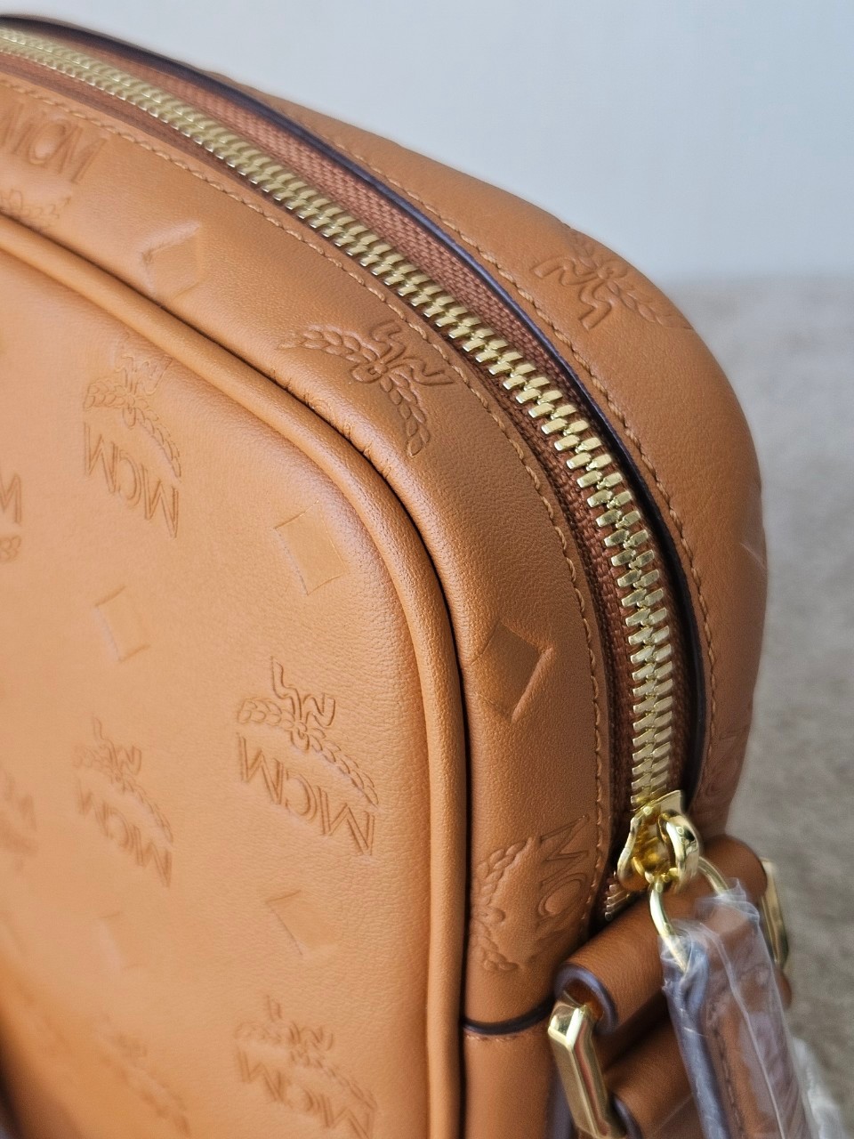 MCM Klassik Leather Crossbody Mini Bag