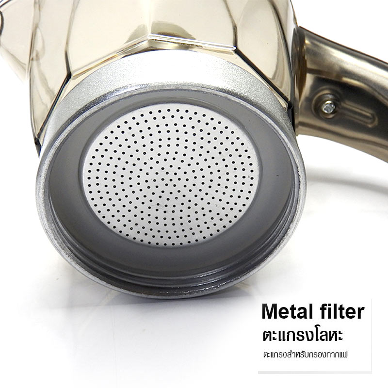 6 Cups Electric Espresso Moka Pot Italian Espresso Machine 1614-041