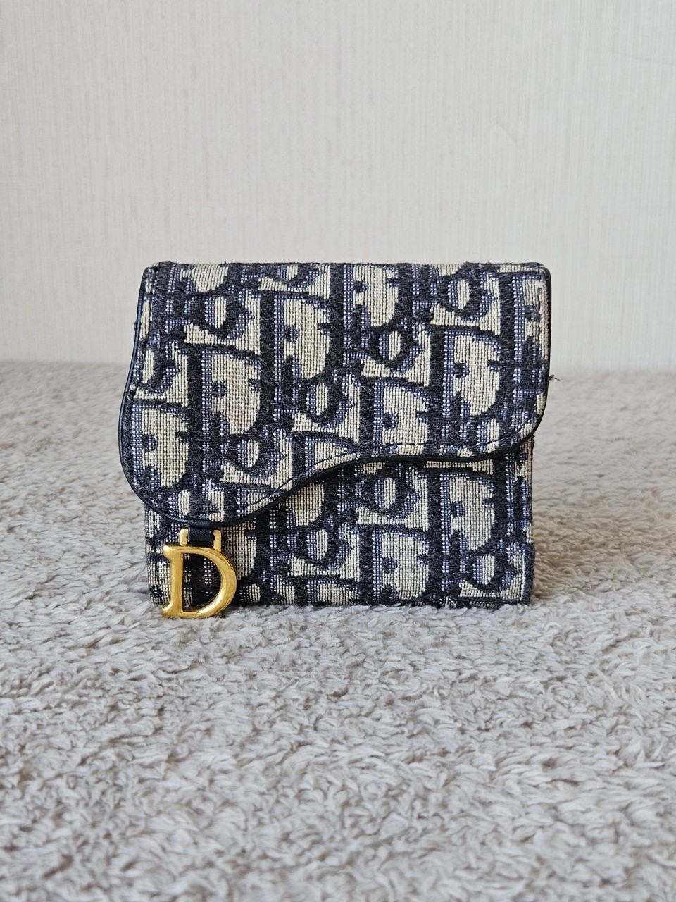 Dior Saddle Lotus Trifold Wallet