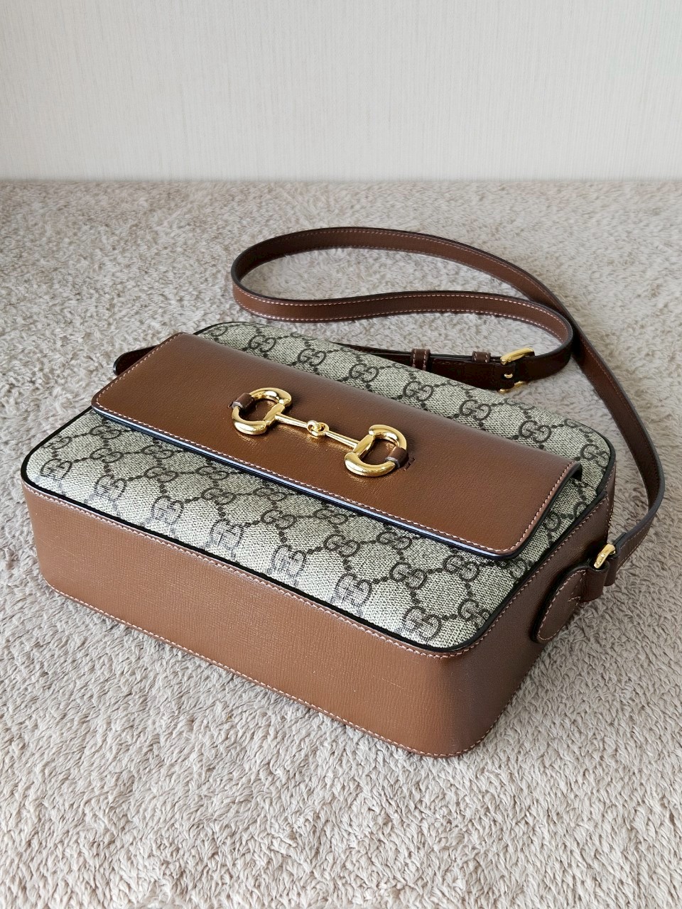 Gucci Horsebit Small Camera Brown