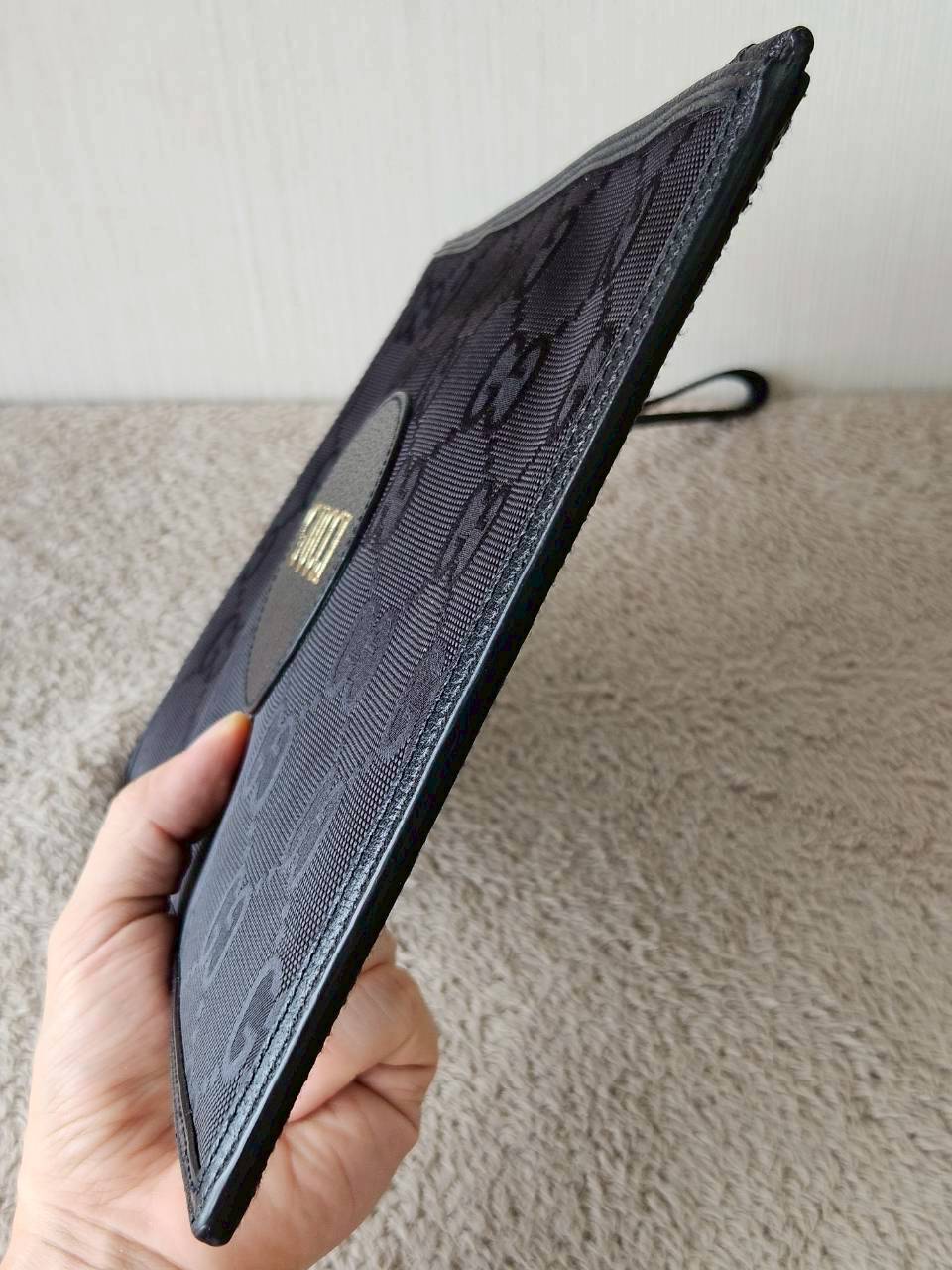 Gucci Off The Grid Leather Clutch Black