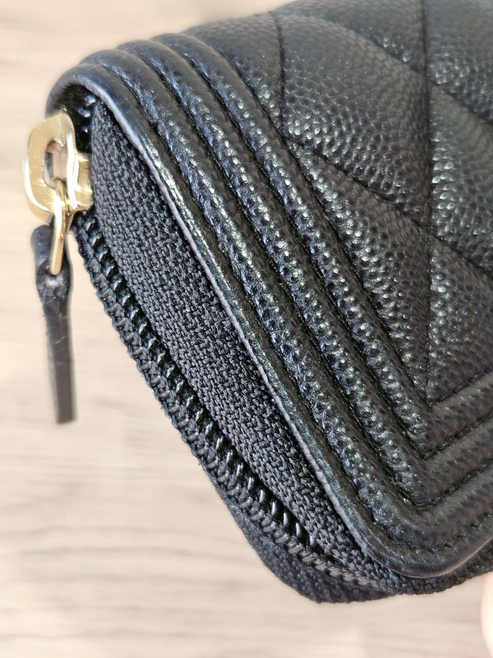 Chanel Boy Card Holder ดำทอง