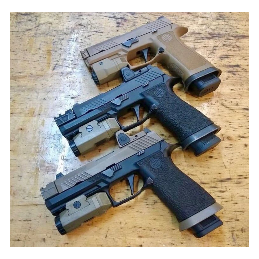 Bomber PMM Style CNC Steel Outer Barrel with Aluminum Compensator Set for SIG AIR M18 (FDE)