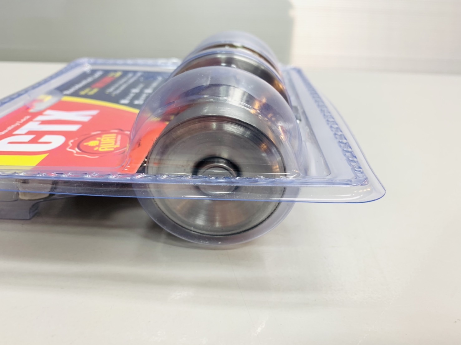 ลูกบิดประตูหัวถ้วย เหล็กชุบเงา อัดแผง CTX