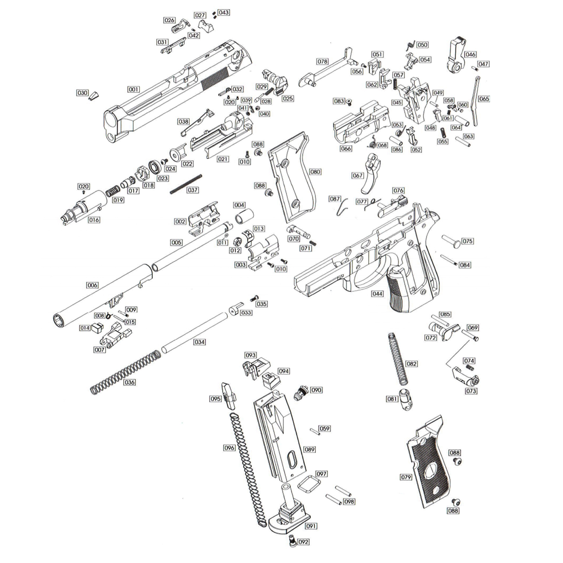 WE M92 Trigger Spring (Full-Auto Version)