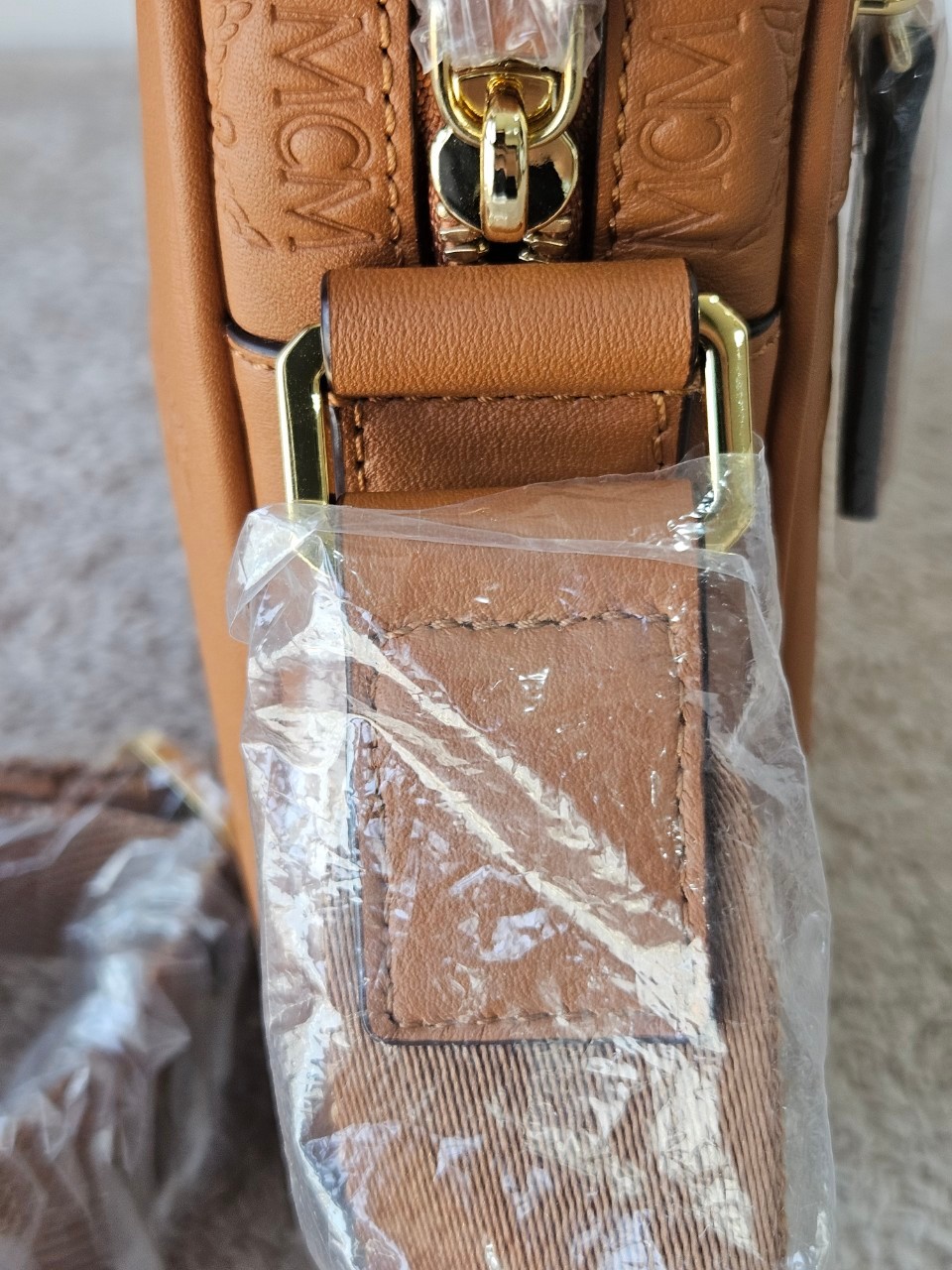 MCM Klassik Leather Crossbody Mini Bag