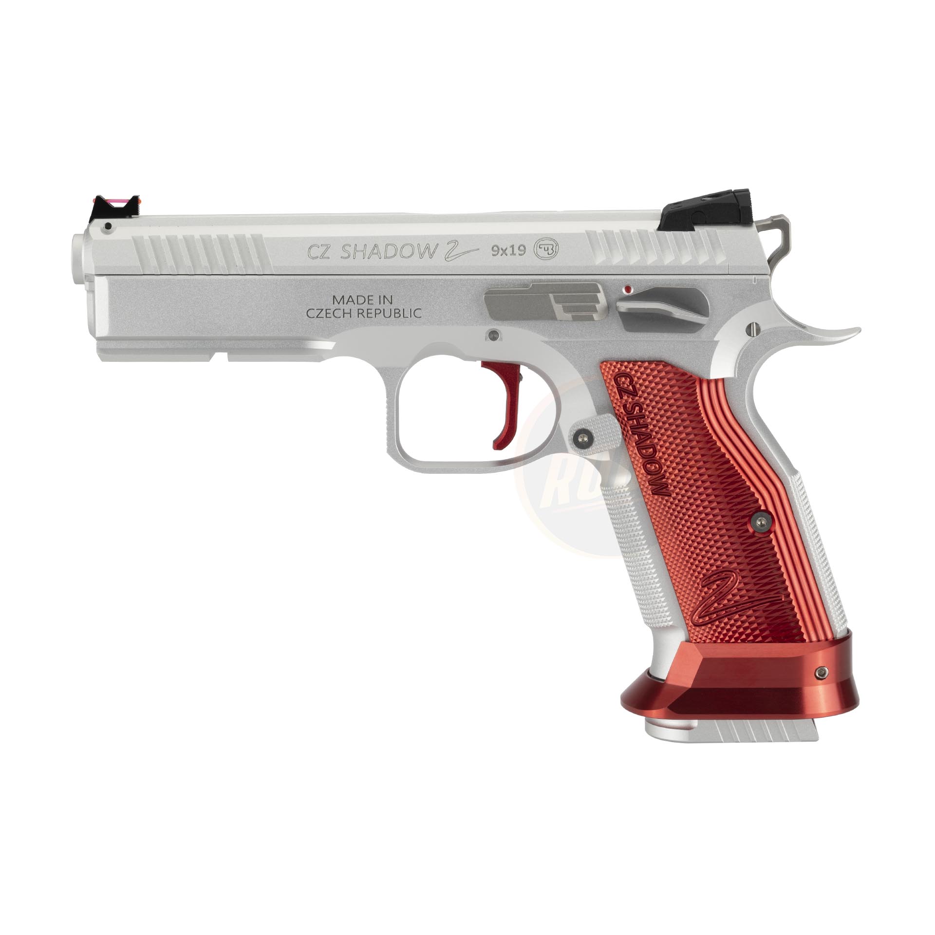CL Project Custom KJ CZ Shadow 2 Single Action GBB (CNC Version) - Silver & Red Limited Edition