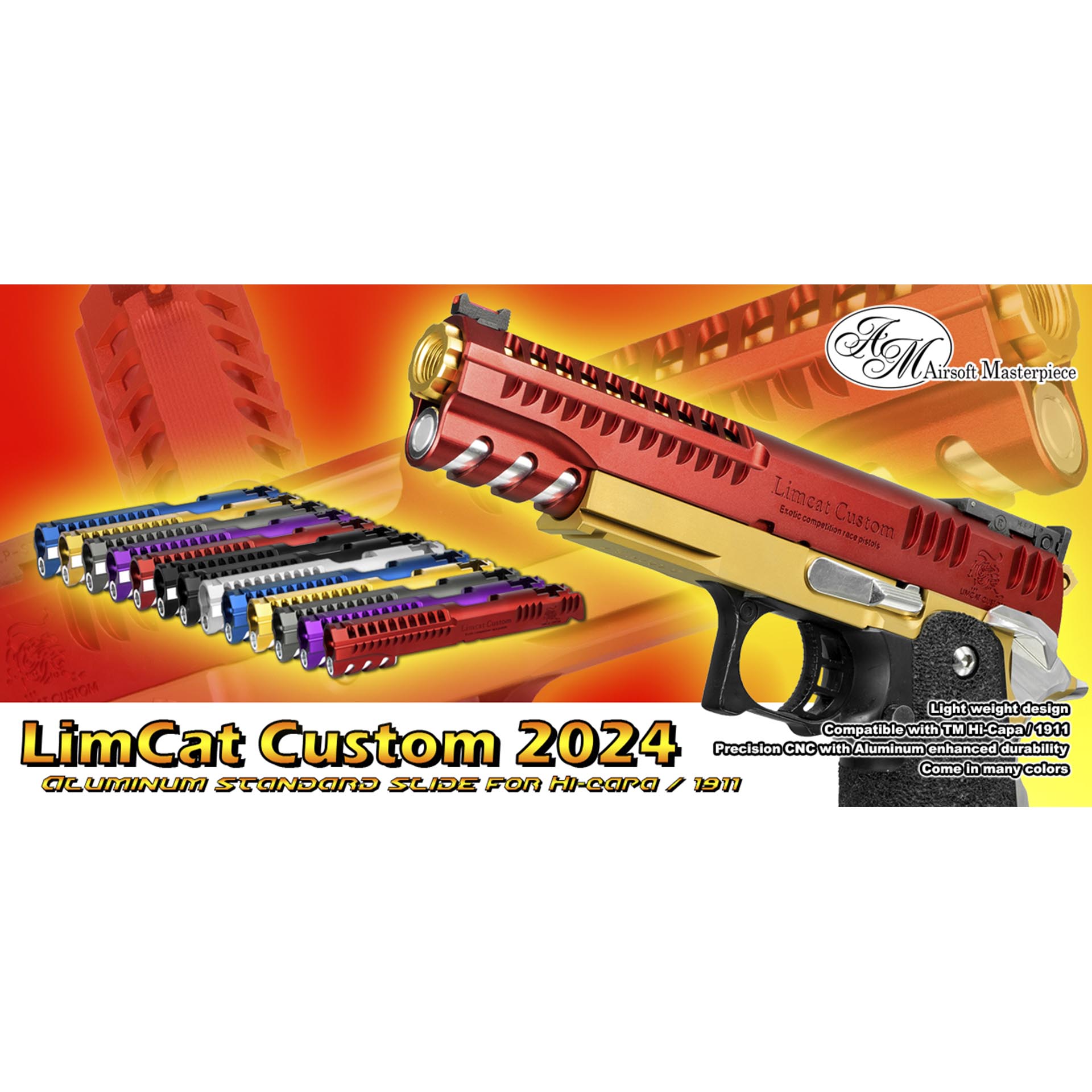 Airsoft Masterpiece “LimCat Custom 2024” Slide for Hi-CAPA 5.1