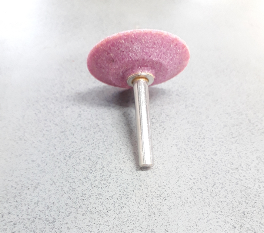 หินเจียแกน 6มิล A-36 42x10มิล ทรงกลมแบน