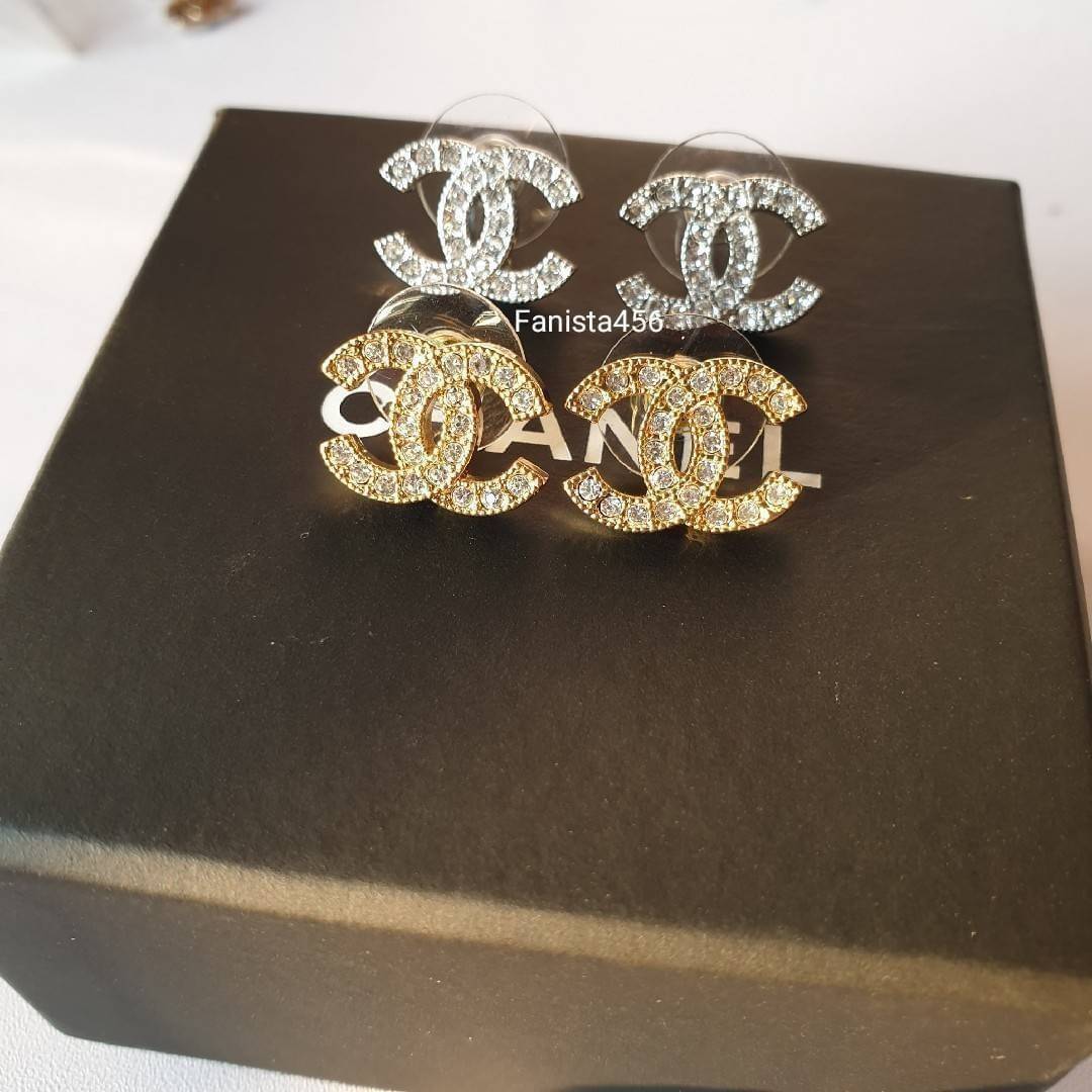 ต่างหูชาแนล Hiend ต่างหูชาแนลงาน1:1 Chanel Classic earring