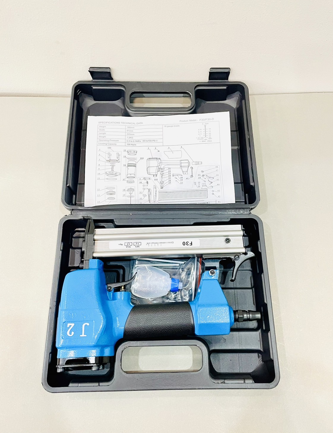 ปืนยิงตะปูลมขาเดี่ยว F-30 พัมคิน