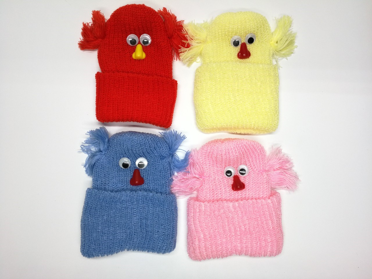 ขายส่ง หมวกไหมพรมเด็กแรกเกิด รุ่นเป็ดพื้นสี (ราคาต่อโหล) nongnini1988